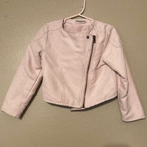 Soft pink Moto jacket